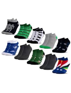 Occulto Jungen & Mädchen Motiv Sneaker Socken 10er Pack (Modell: Motivo) Fußball 23-26 von Occulto