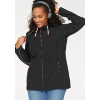 Große Größen: Softshelljacke, schwarz, Gr.42-58 von Ocean Sportswear