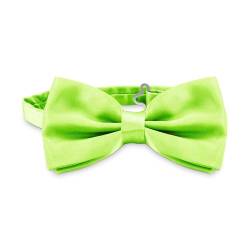 OcioDual Elegante Fliege für Männer in Grüne Limette Unifarbenes Design mit verstellbarem Clip-Hakenverschluss, 12 cm x 6 cm, Feiern, Partys, Arbeit, Hochzeiten und Events von OcioDual