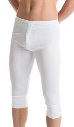Octave - Herren Thermo-Unterhose 3/4 lang - extra warm - Made in GB - weiß - L [Bund: 91,4-99 cm] von Octave