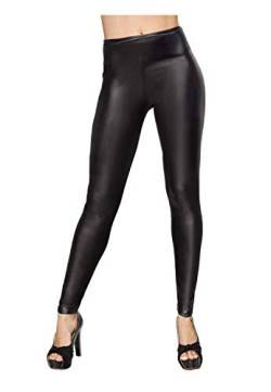 Ocultica Damen Winter-Leggings im Wetlook M1709 XXL von Ocultica