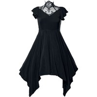 Ocultica - Gothic Kleid knielang - Gothic Kleid - S bis 4XL - für Damen - Größe 4XL - schwarz von Ocultica