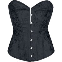 Ocultica - Gothic Korsage - Brokat-Corsage - S bis XXL - für Damen - Größe L - schwarz von Ocultica