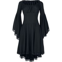 Ocultica - Mittelalter Kleid knielang - Jerseykleid - XS bis 3XL - für Damen - Größe L - schwarz von Ocultica