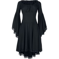 Ocultica - Mittelalter Kleid knielang - Jerseykleid - XS bis 3XL - für Damen - Größe M - schwarz von Ocultica