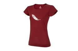 Ocun Damen Classic Organic Feather T-Shirt, Wine Syrah, L von Ocun