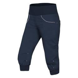 Ocun W Noya Eco Shorts Blau - Schnelltrocknende atmungsaktive Damen 3/4 Kletterhose, Größe L - Farbe Anthracite Dark NAV von Ocun