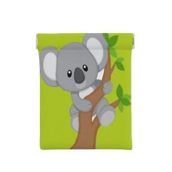 Geldbörse aus Leder mit Lamm-Druck, kleine Kleingeldtasche, Geldbörse, Quetsch-Münzgeldbörse für Männer und Frauen, Umarmender Baum Koala, Einheitsgröße, Münztasche von OdDdot