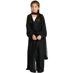 Odizli Gebetskleidung für Kinder Mädchen Abaya Muslim Islam Muslimische Kleider Langarm Cardigan + Hijab 2 Teilig Jilbab Kaftan Khimar Namaz Elbisesi Ramadan Burka Lang Gebetskleid Schwarz 9-10 Jahre von Odizli