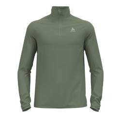 Odlo Herren Carve Light Zip Longsleeve, Matte Green, S von Odlo