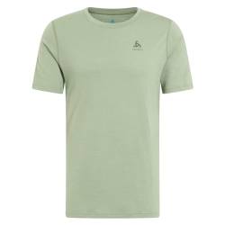 Odlo Herren Merino 200 Crew Neck T-Shirt, Matte Green, M von Odlo