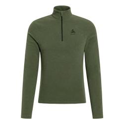 Odlo Herren Roy 1/2 Zip Longsleeve, Matte Green-deep Depths, M von Odlo