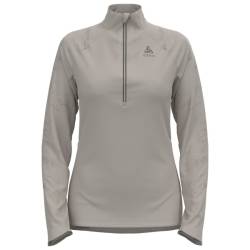 Odlo - Women's Mid Layer 1/2 Zip Zeroweight Ceramiwarm - Laufshirt Gr XS grau von Odlo