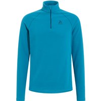 odlo Fleeceshirt, Troyer, Reißverschluss, für Herren, blau, M von Odlo