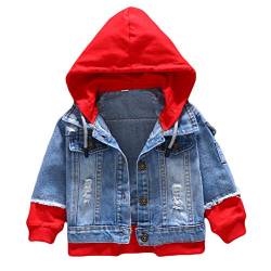 Odziezet Kinderkleidung Frühlingsmodelle Jungen Kinder Weiche Gewaschen Kapuze Jeansjacke Jeansbekleidung mit reißversluss von Odziezet