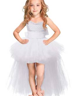 Odziezet Mädchen Kleid Ärmlos Kostüm Abendkleid Halloween Prizessin Tutu Rock Tüllrock 2-8 Jahre alt von Odziezet