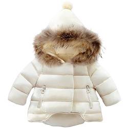 Odziezet Winter Mantel Winterjacke Mädchen Jung Neugeborenes kleikind babay Oberbekleidung verdickte mit spitzer Kapuze Pelzkragen Trenchcoat Outerwear Steppjacke warm Winddicht von Odziezet