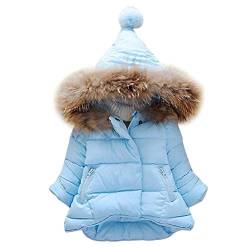 Odziezet Winter Mantel Winterjacke Mädchen Jung Neugeborenes kleikind babay Oberbekleidung verdickte mit spitzer Kapuze Pelzkragen Trenchcoat Outerwear Steppjacke warm Winddicht von Odziezet