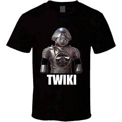 Buck Rogers Twiki Robot Sci Fi Graphic Printed T-Shirt für Herren, siehe abbildung, L von Oeste