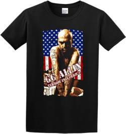 GG Allin Terror in America Punk Rock T-Shirt für Herren, 100 % Baumwolle, siehe abbildung, L von Oeste