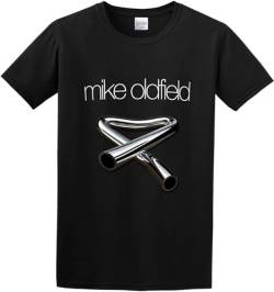 Mike Oldfield Herren-T-Shirt, bedruckt, kurzärmelig, O-Ausschnitt, siehe abbildung, S von Oeste