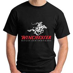 Oeste Winchester T-Shirt für Herren mit Gewehr- und Schrotflinten-Aufdruck, siehe abbildung, XL von Oeste