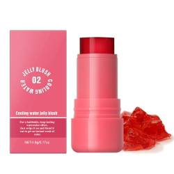 Ofanyia Milk Jelly Blush, Milk Cooling Water Jelly Tint Lip Gloss, Milk Jelly Tint, Natural Long Lasting Jelly Blush Stick, Sheer Lip & Cheek Stain (02#Red, One Size) von Ofanyia
