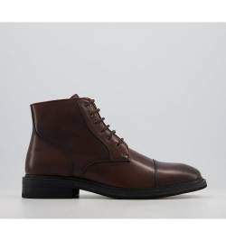 Office Barnsley Toecap Ankle Boots BROWN LEATHER,Brown von Office