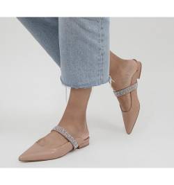 Office Flissie Feature Strap Mules NUDE WITH EMBELLISHMENT,Natural von Office