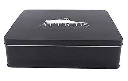 Atticus - Crow Logo Tin Set - Offizielle Herren-T-Shirt + Beanie & CD - Weiß, L von Official