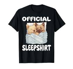Cairn Terrier Hunde-Schlafanzug, offizielles Produkt T-Shirt von Official Sleep Pajamas Nightgown Sleepwear Co.