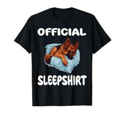 Offizielles Schlafhemd, Schlafanzug, Motiv: Deutscher Schäferhund T-Shirt von Official Sleep Pajamas Nightgown Sleepwear Co.