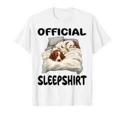 Offizielles Schlafshirt mit englischem Setter und Hundemotiv T-Shirt von Official Sleep Pajamas Nightgown Sleepwear Co.