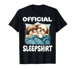 Shih Tzu Dog Offizielles Schlafshirt Pyjama Nachthemd T-Shirt von Official Sleep Pajamas Nightgown Sleepwear Co.