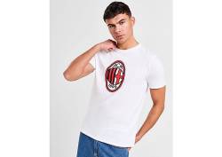 Official Team AC Milan Crest T-Shirt - Herren, White von Official Team