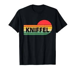 Kniffel Retro Sunset Zum Kniffeln Vintage Würfelspiel Design T-Shirt von Offizieller Kniffel Fan Merch