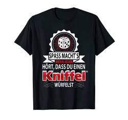 Kniffel Spaß - Lustiger Spruch Für Kniffel Fans Mit Würfel T-Shirt von Offizieller Kniffel Fan Merch