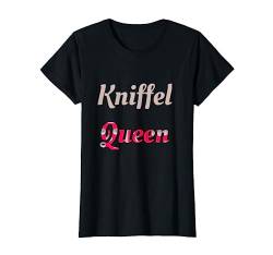 KniffelQueen Lustiges Design Zum Kniffel Spiel - Würfel T-Shirt von Offizieller Kniffel Fan Merch