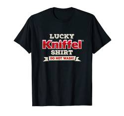 Lucky Kniffel Shirt Do Not Wash Lustiges Kniffel Spiel Motiv T-Shirt von Offizieller Kniffel Fan Merch
