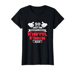 So Sieht Eine Richtig Coole Kniffelkönigin Aus - Kniffel T-Shirt von Offizieller Kniffel Fan Merch