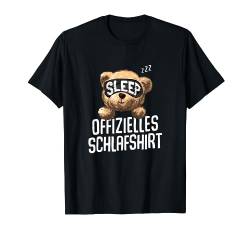 Offizielles Schlafshirt Teddy Bär Nachthemd Pyjama Geschenk T-Shirt von Offizielles Schlafshirt Damen Herren Teddy Bär