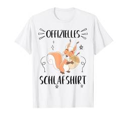 Offizielles Schlafshirt Eichhörnchen Schlafanzug Pyjama Nach T-Shirt von Offizielles Schlafshirt Eichhörnchen Geschenk-Idee