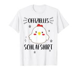 Offizielles Schlafshirt Huhn Hühner Schlafanzug Pyjama T-Shirt von Offizielles Schlafshirt Huhn Hühner