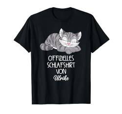 Offizielles Schlafshirt Von Ulrike Nachthemd Katze T-Shirt von Offizielles Schlafshirt Katze Pyjama mit Namen