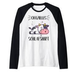 Offizielles Schlafshirt Kuh Schlafanzug Pyjama Raglan von Offizielles Schlafshirt Kuh