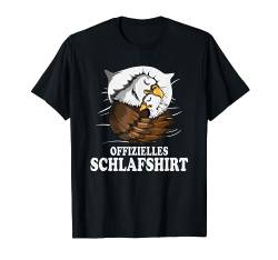 Adler Nachthemd Weißkopfadler Pyjama Seeadler Offizielles T-Shirt von Offizielles Schlafshirt Persönliches Schlafshirt