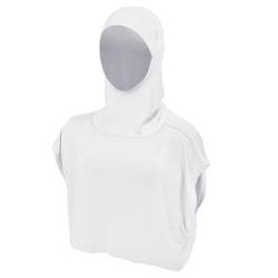 OhMill Damen Muslim Hijab Kopftuch Cap Full Kopfbedeckung Neck Cover Schal Haube vollständiger Abdeckung, Sonnenschutz (Weiß) von OhMill