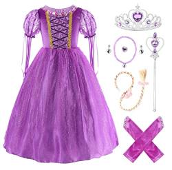 Ohlover Mädchen Prinzessin Fancy Kostüm Halloween Cosplay Party Verkleiden (4 Jahre, Lila) von Ohlover