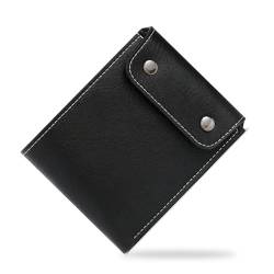 Ohromcoli Portmonee Herren - Geldbörse Herren Kartenetui mit RFID Schutz, Brieftasche Geldbeutel Herren, Portemonnaie Herren PU Leder, Kreditkartenetui mit 8 Karten ID & Card Cases (Schwarz) von Ohromcoli