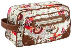 Oilily Summer Birds Pocket Cosmetic Bag Off white OCB9114-0201, Damen Kosmetiktasche, weiss, (201), 28x11x16.5 von Oilily